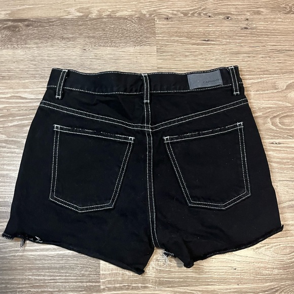 LF black high waisted jean shorts, size 25 - Picture 3 of 5